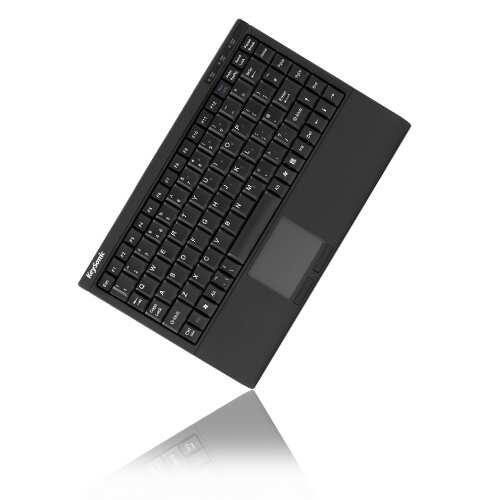 KeySonic ACK-540U+ kabelgebundene Mini Tastatur mit Smart-Touchpad - QWERTZ DE - schwarz 28002