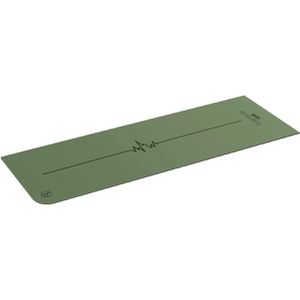 Airex Yogamatte Heartbeat, olive, 0,4 cm stark, rutschfester Schaumstoff, 183 x 61 cm