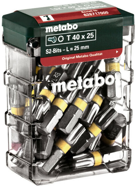 Coffret d'embouts T40, SP, 25 pièces (626717000) ; Metabo (626717000)