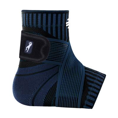 Sprunggelenkbandage BAUERFEIND "Sports Ankle Support links", Gr. XXL, blau (navy), Obermaterial: 57% Baumwolle, 41% Polyester, 2% Elasthan, Bandagen, atmungsaktives Material, leichtes, strapazierfähiges Gestrick