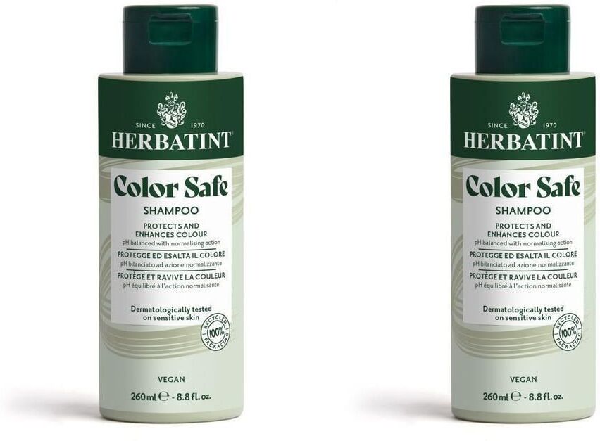 HERBATINT® Herbatint Color Safe Shampoo – Vegan Haarverzorging Herstellende en Versterkende 2x260 ml