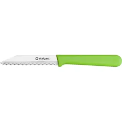 Stalgast Brötchenmesser, Griff grün, Stahlklinge 8,5 cm
