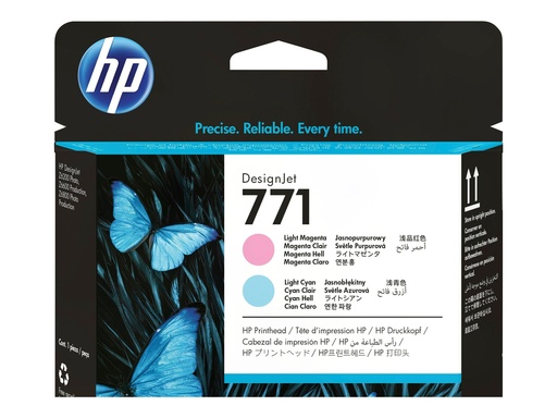 HP 771 - Hellmagentafarben, hell Cyan - Druckkopf (CE019A)