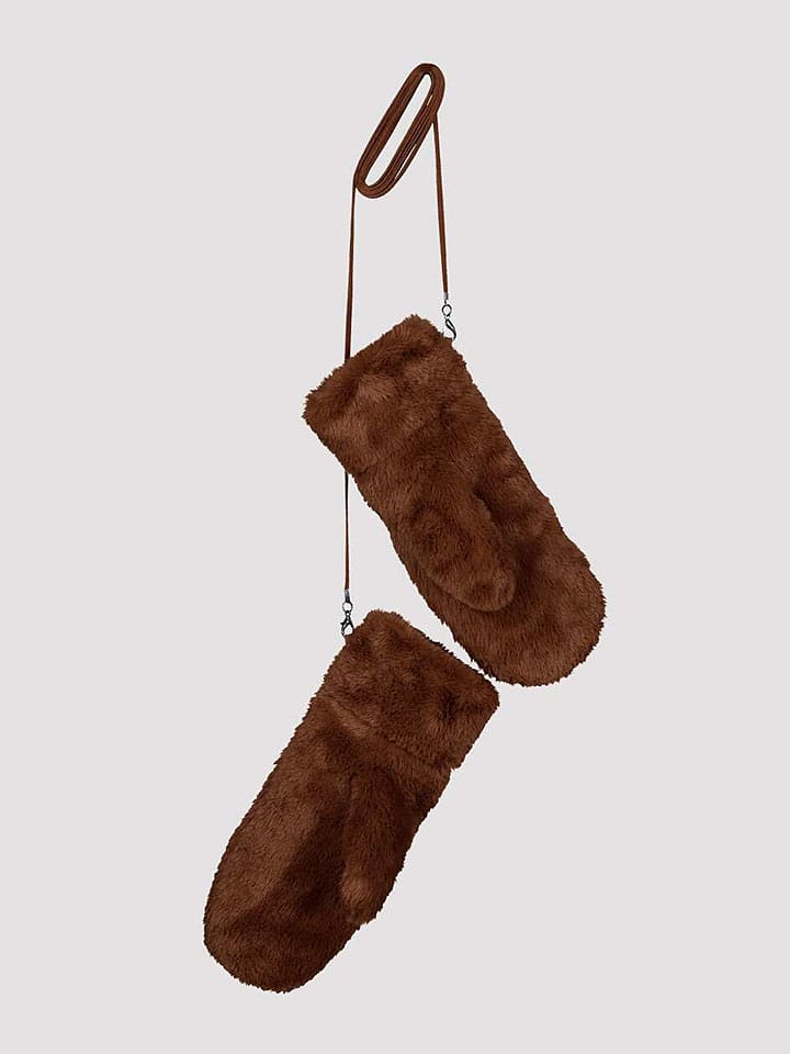 monari Fäustlinge in Braun - onesize