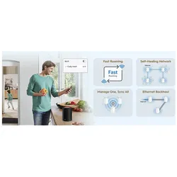 Cudy M3000 W(2-pack) Wi Fi Mesh AX300 2.5GE, Router, Grau, Weiss