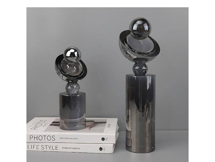 Ornements géométriques minimalistes en cristal, Sculpture d'art, décoration de bureau, artisanat abstrait, Statue, décoration de maison moderne