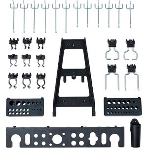 Küpper Werkzeughalter 73000, für Lochwand, Hakenset, aus Metall & Kunststoff, 30-teilig