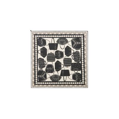 Modetuch CODELLO "Codello Tuch", Damen, schwarz-weiß (schwarz), Obermaterial: 100% Seide silk., bunt, Modetücher, aus Seide