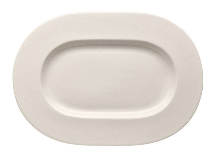 Rosenthal Servierplatte Brillance Weiss Platte 34 cm, Bone China, (Platten), Platten