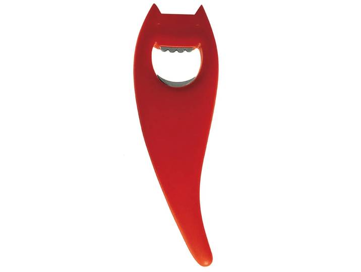 Alessi Diabolix flesopener rood