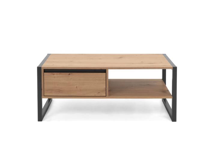 Table basse industrielle avec tiroir