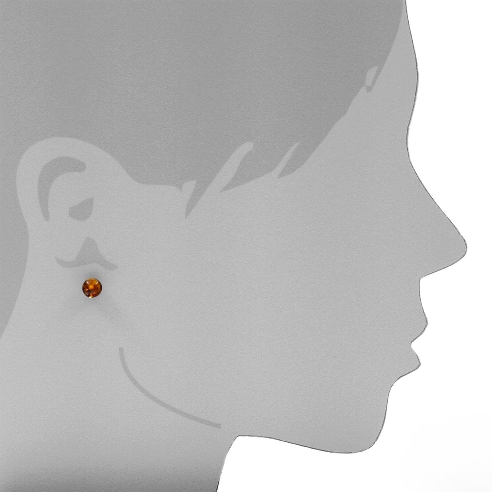 Paar Ohrstecker OSTSEE-SCHMUCK "Ostsee-Schmuck Ohrstecker Klassisch 7 mm", gelb (weiß, neutral), Ohrringe, Damen, 7mm, Gelbgold 585, Paar Ohrstecker