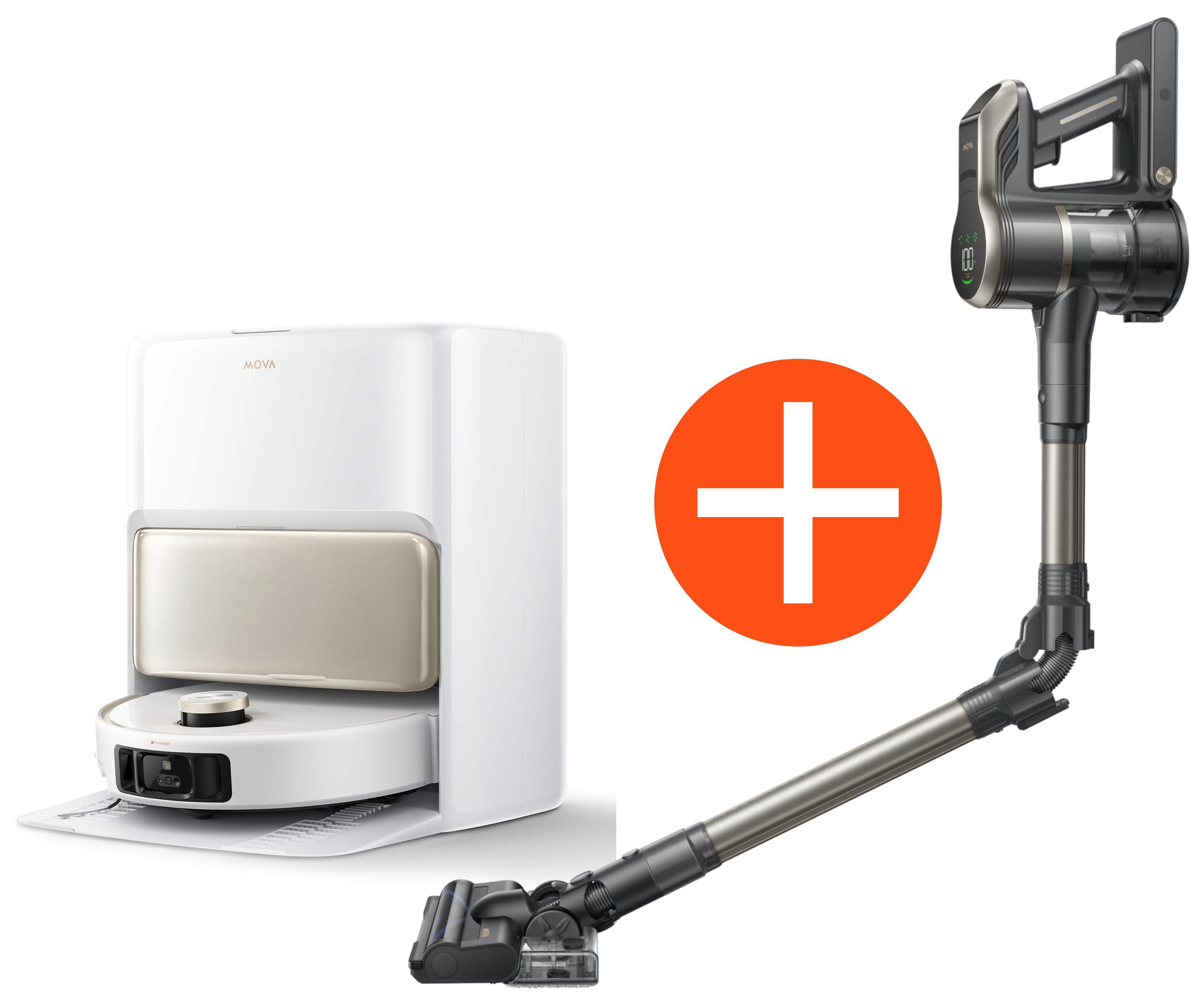 Mova V50 Ultra Complete Saugroboter mit Wischfunktion Bundle mit MOVA S2 Detect HO23-006 + HA33-003