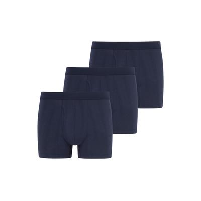 Trunk JOCKEY "Hypersoft 360", Herren, Gr. M, blau (jockey blau), Obermaterial: 58% Baumwolle, 38% Modal, 4% Elasthan, unifarben, körpernah, Unterhosen, ohne Eingriff, atmungsaktiv, Stretchbund