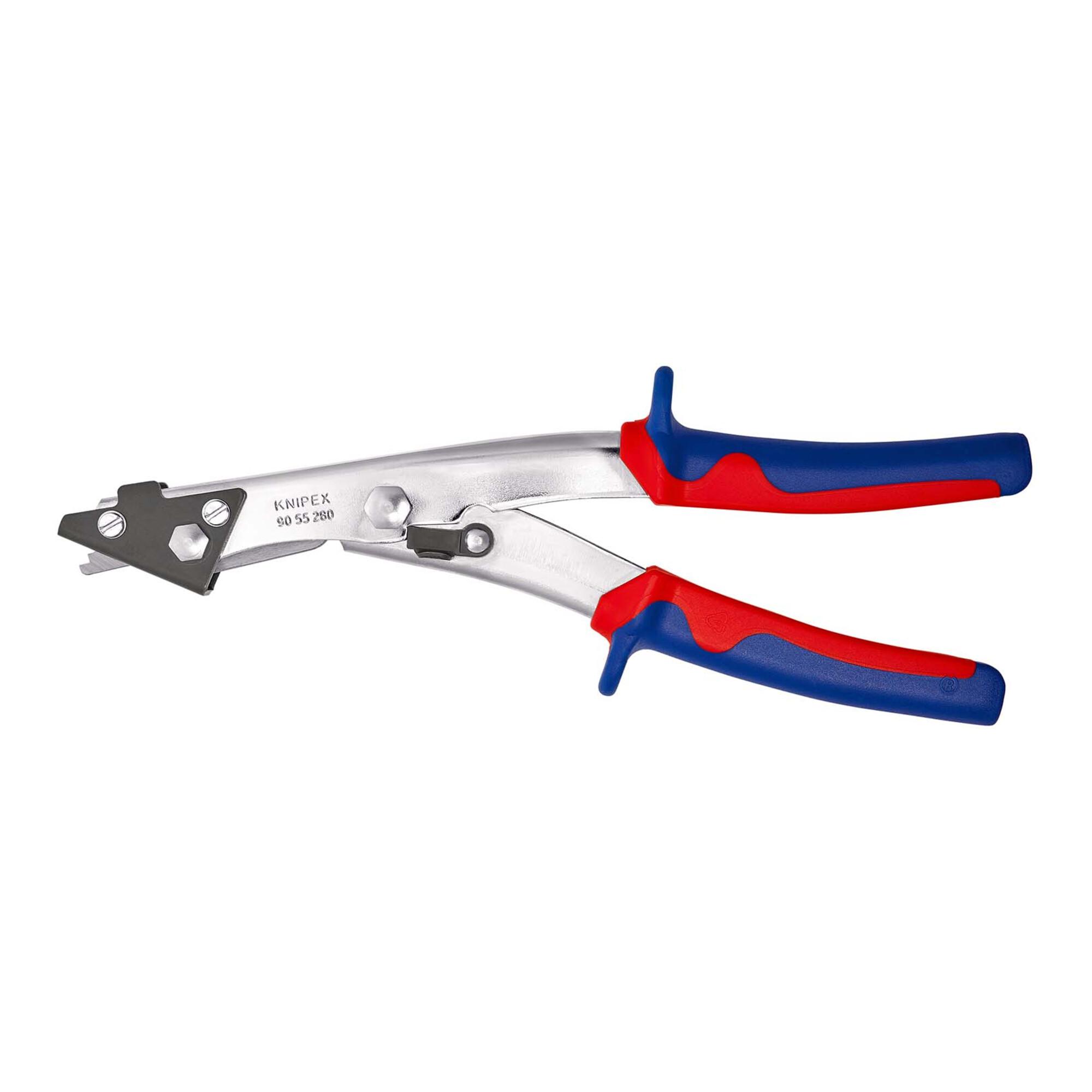 KNIPEX 90 55 280 Blechknabber mit Mehrkomponenten-Hüllen vernickelt 280 mm)