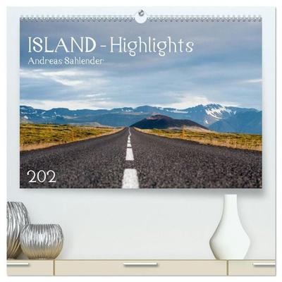Island Highlights (hochwertiger Premium Wandkalender 2027 DIN A2 quer), Kunstdruck in Hochglanz