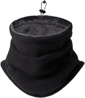 Uplift Curations Mens Heavy Duty Thermal Balaclava Mask Windproof Fleece Lining Neck Gaiter For Skiing Cycling Motor black