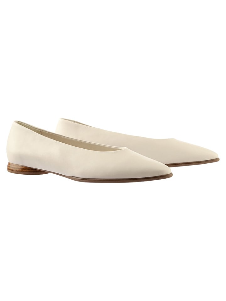 Högl Leder-Ballerinas in Creme - 35