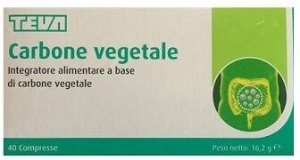 Teva(Paraf+otc) Carbone Vegetale 40cpr Teva