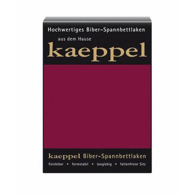 Spannbettlaken KAEPPEL "Spannbettlaken Biber", rot (bordeaux), L:200cm, Biber, Obermaterial: 100% Baumwolle, Bettlaken, Spannbettlaken, 100% Baumwolle, kuschelig weich ideal für Winter