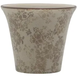 Chic Antique Melun Übertopf Latte, H12.5, Ø14.5 cm latte