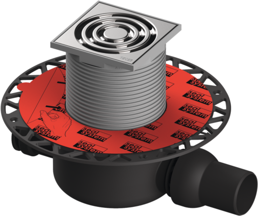 TECEdrainpoint S 120 Ablaufset 3601200 100x100mm, DN50, Norm, Universalflansch