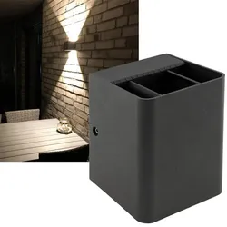 ChiliTec LED Wandleuchte "Fachada" IP54, 2x3,5W, 3000K, warmweiß