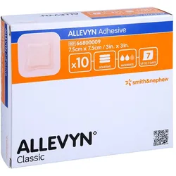 Allevyn Adhesive 7,5x7,5 cm haftende Wundaufl.