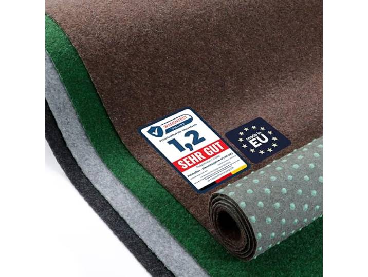Primaflor Rasenteppich Braun, 1,33m x 14,00m Comfort UV-stabil & schnelltrocknend Mit Noppen Kunstrasen-Teppich für Balkon, Terrasse & Poolbereich Outdoor Bodenbelag Balkonteppich