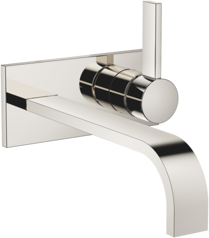 Dornbracht Mem Fertigmontageset 36865782-08 für Waschtisch-Wand-Einhandmischer, ohne Ablaufgarnitur, platin