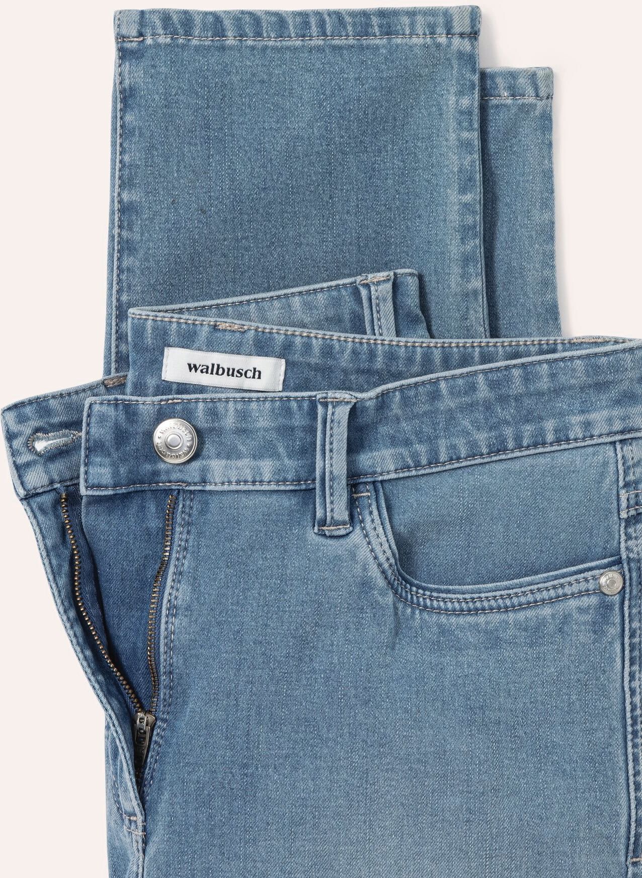 Walbusch Bi-Stretch-Jeans Softtouch, Regular Fit#normale Größen#Kurzgrößen#Langgrößen, Farbe Blau, 20, längs- und querelastisch weich und leicht Damen
