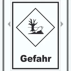 HB-Druck Aufkleber Kenn­zeichen Umwelt­gefähr­dend Gefahr Fisch Wasser Baum A5 (148x210mm)