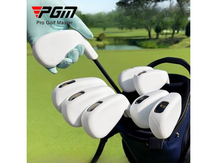 PGM – housse de protection pour fers de golf, 8 pièces/ensemble, en Silicone, résistante à l'usure, GT040