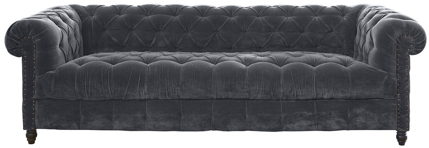 LOBERON Chesterfield Bank Parpeville grijs
