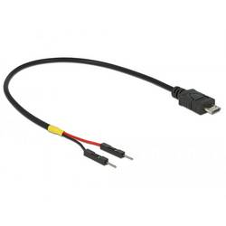 Delock USB-Kabel USB-Mini-B Stecker, Pfostenstecker 2pol. 0.20 m Schwarz mit Pfostenstecker 85407