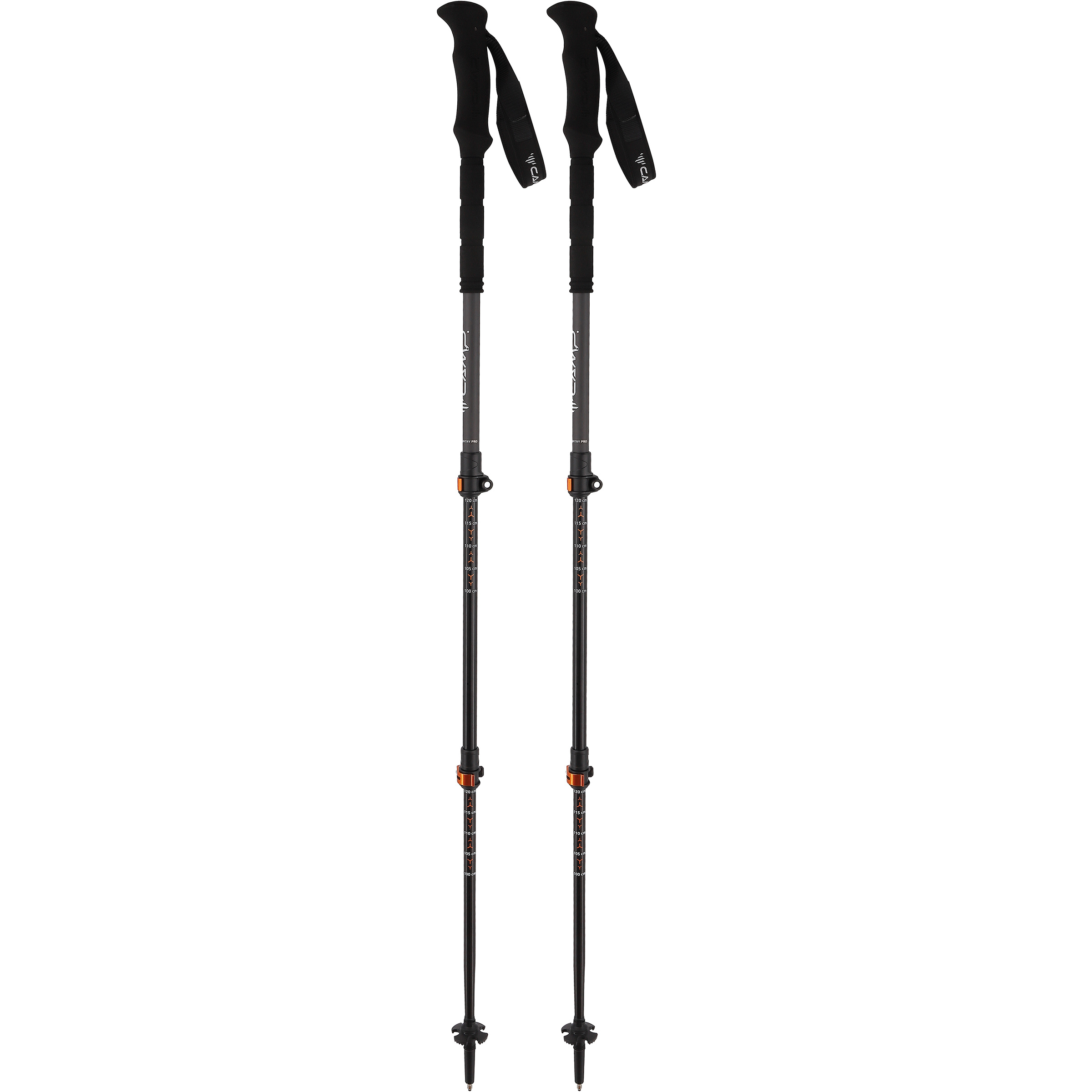 Camp Backcountry Pro 2.0 Trekkingstöcke Wanderstöcke & Trekkingstöcke schwarz Größe 100-135cm Camping