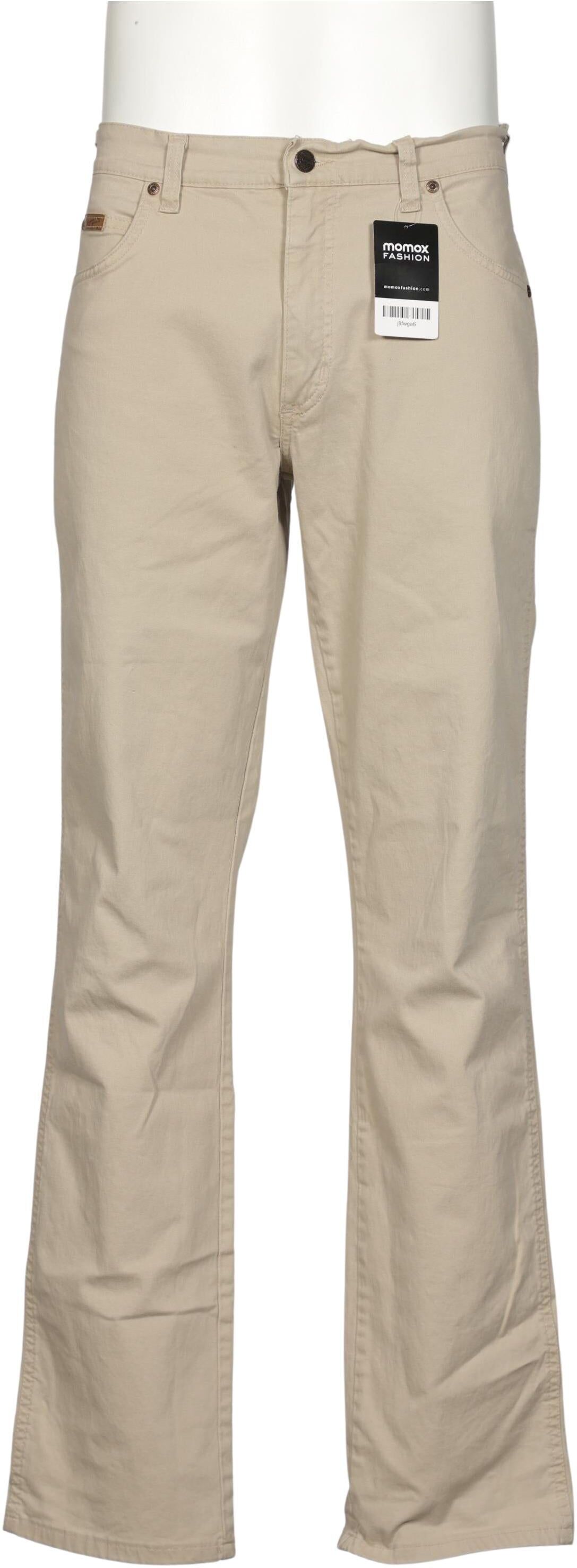 Wrangler Herren Stoffhose, Beige, Gr. W34, Baumwolle - Second Hand