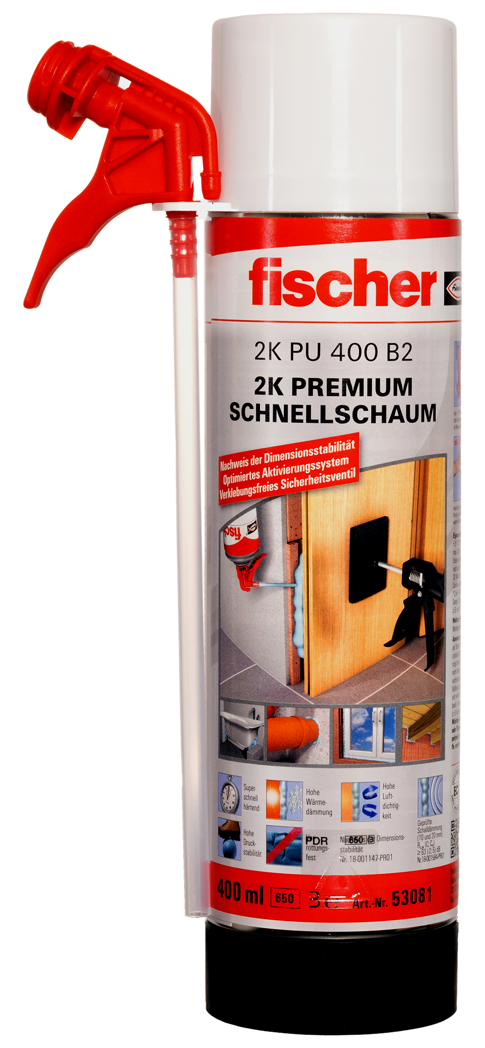 fischer Deutschland Vertriebs GmbH fischer 2K - Schnellschaum PU 400 Premium B2 053081