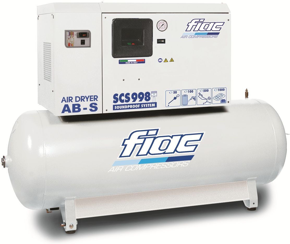 Fiac Flüsterkompressor SCS 500L - AB998 10 PS 500 Liter, mit Kältetrockner