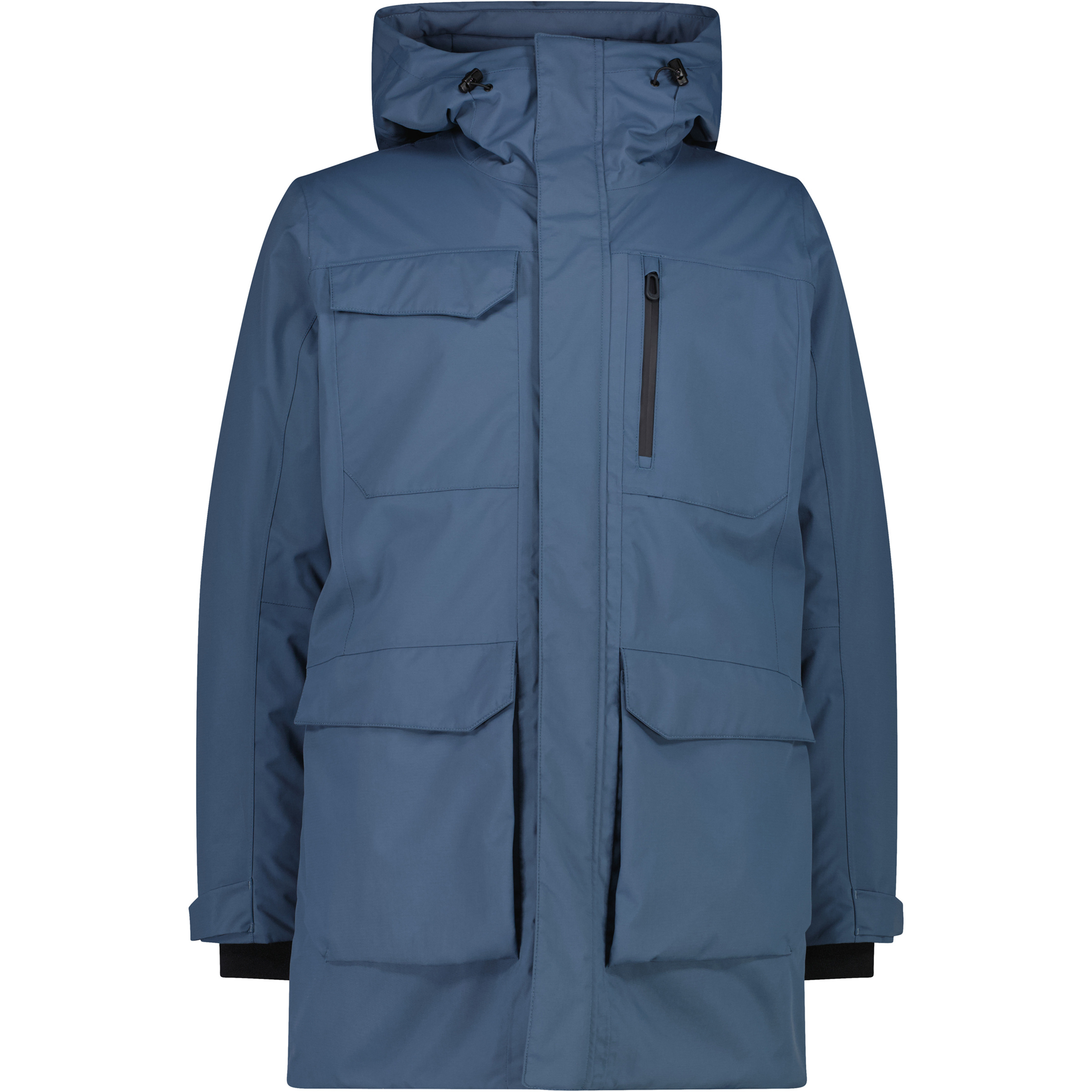 CMP Zip Parka Herren Winterjacke blau Größe L Lifestyle