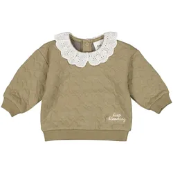 Feetje Sweatshirt mit Kragen Herzen gequiltet, gruen, 86
