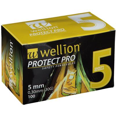 Wellion Protect PRO Sicherh.Pen-Nadeln 30 G 5 mm 100 St Kanüle