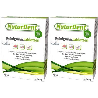 Naturdent Reinigungstabl x2 2x48 St Tabletten