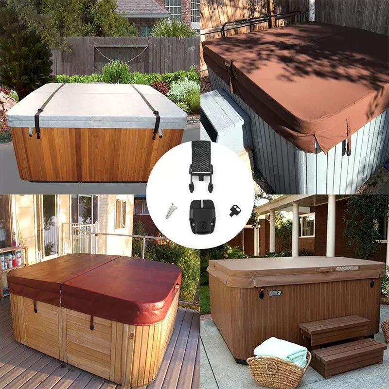 INF Whirlpool Abdeckung Verschluss Clip Schloss Schnalle Set Kit 8er-Pack
