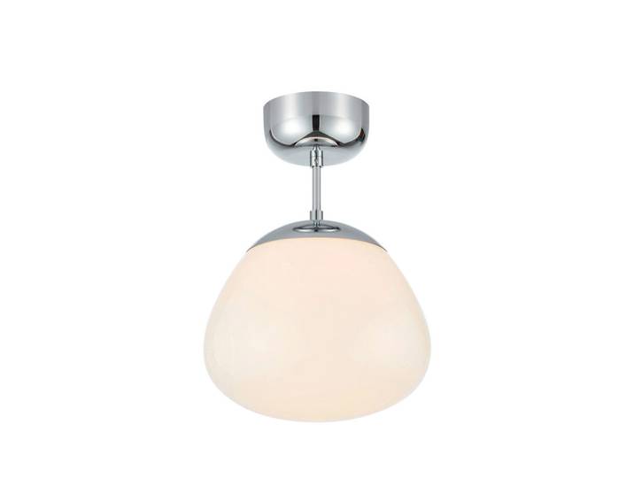 Markslöjd Deckenleuchte Rise, Weiß, Chromfarben, Metall, Glas, oval, 25x36.5x25 cm, CE, ohne Chemie, Lampen & Leuchten, Innenbeleuchtung, Deckenleuchten, Deckenleuchten