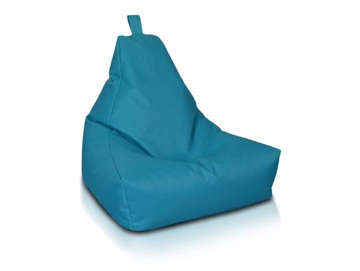 Keiko M pouf fauteuil extérieur imperméable poignée fauteuil relax salon décoration maison bleu clair Bleu Ciel Nc7 Ecopuf