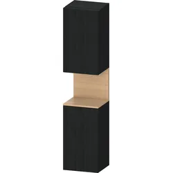 Duravit Collection One Hochschrank, Türanschlag links, 400x360x1760mm, Nische Eiche Natur, QA1346L30160010, Farbe: Eiche Schwarz/mit Nischenbeleuchtung