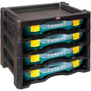 Tayg Sortimentskasten Multibox 2, 302008, 44,7 x 36 x 31,4mm, Kunststoff, mit 104 Fächern