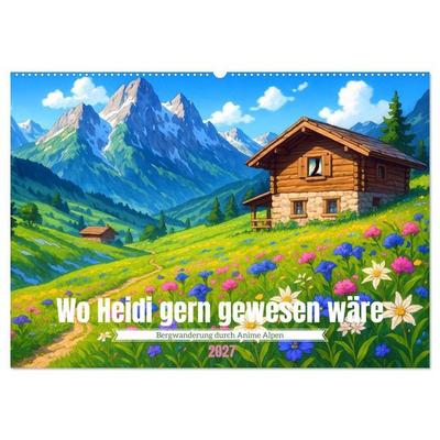 Wo Heidi gern gewesen wäre (Wandkalender 2027 DIN A2 quer), CALVENDO Monatskalender