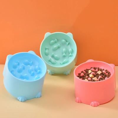 Inspired Finds Elevated Slow Feeder Pet Bowl combination